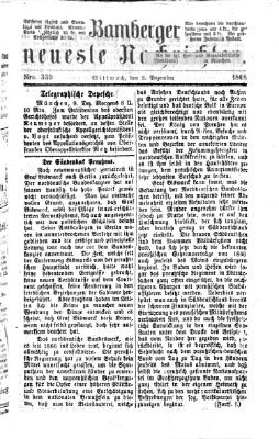 Bamberger neueste Nachrichten Mittwoch 9. Dezember 1868