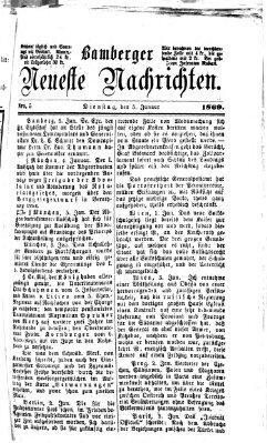 Bamberger neueste Nachrichten Dienstag 5. Januar 1869