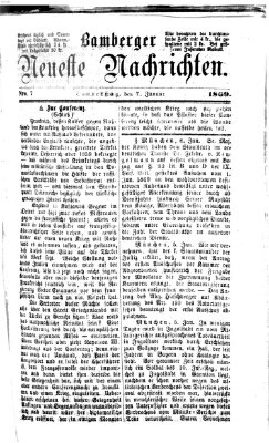 Bamberger neueste Nachrichten Donnerstag 7. Januar 1869