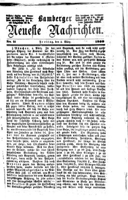 Bamberger neueste Nachrichten Freitag 5. März 1869