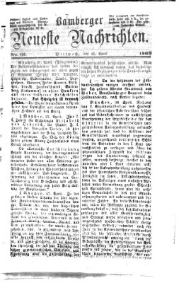 Bamberger neueste Nachrichten Mittwoch 28. April 1869