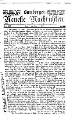 Bamberger neueste Nachrichten Freitag 14. Mai 1869