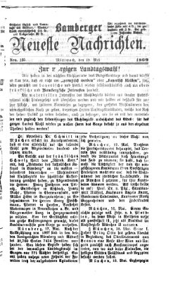 Bamberger neueste Nachrichten Mittwoch 19. Mai 1869