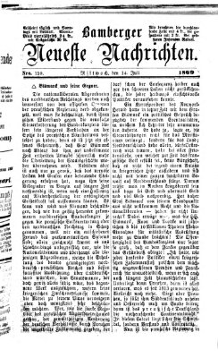 Bamberger neueste Nachrichten Mittwoch 14. Juli 1869