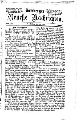 Bamberger neueste Nachrichten Sonntag 18. Juli 1869