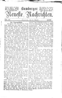 Bamberger neueste Nachrichten Freitag 13. August 1869