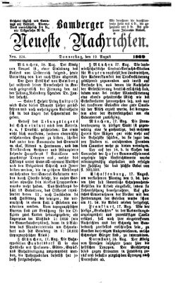 Bamberger neueste Nachrichten Donnerstag 19. August 1869