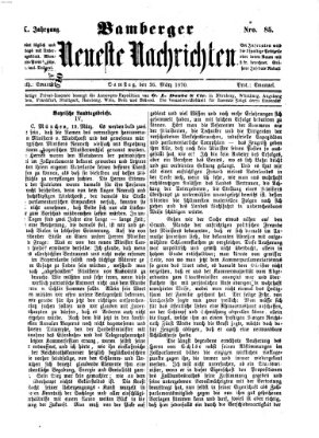 Bamberger neueste Nachrichten Samstag 26. März 1870