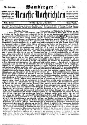 Bamberger neueste Nachrichten Mittwoch 4. Mai 1870