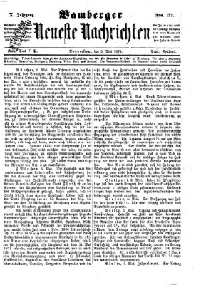 Bamberger neueste Nachrichten Donnerstag 5. Mai 1870