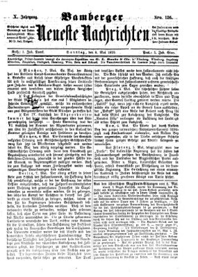 Bamberger neueste Nachrichten Sonntag 8. Mai 1870