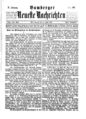 Bamberger neueste Nachrichten Mittwoch 15. Juni 1870