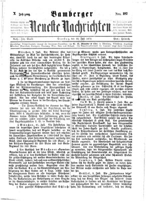 Bamberger neueste Nachrichten Dienstag 12. Juli 1870