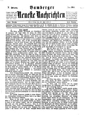 Bamberger neueste Nachrichten Freitag 29. Juli 1870