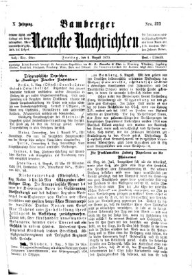 Bamberger neueste Nachrichten Freitag 5. August 1870