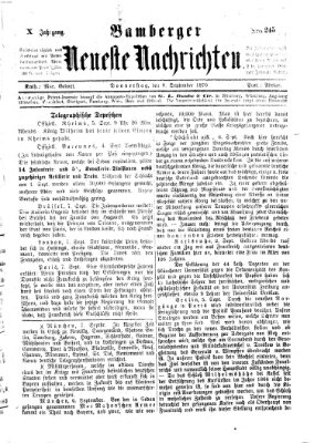 Bamberger neueste Nachrichten Donnerstag 8. September 1870