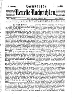 Bamberger neueste Nachrichten Freitag 9. September 1870