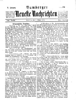 Bamberger neueste Nachrichten Freitag 7. Oktober 1870