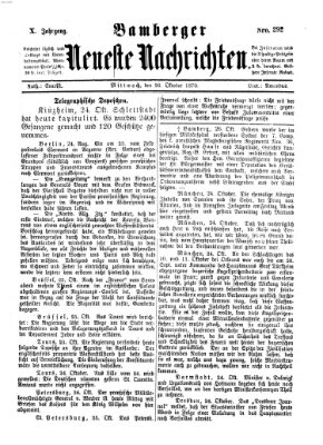 Bamberger neueste Nachrichten Mittwoch 26. Oktober 1870