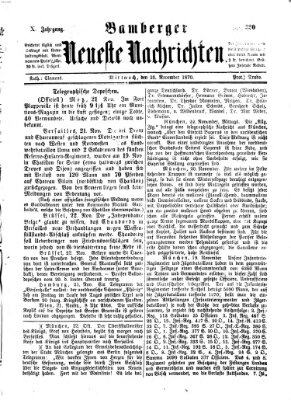 Bamberger neueste Nachrichten Mittwoch 23. November 1870