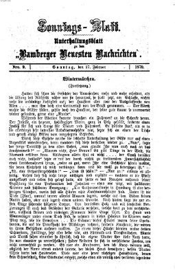 Bamberger neueste Nachrichten. Sonntagsblatt : Unterhaltungs-Beilage zu den "Bamberger neueste Nachrichten" (Bamberger neueste Nachrichten) Sonntag 27. Februar 1870