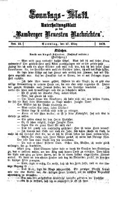 Bamberger neueste Nachrichten. Sonntagsblatt : Unterhaltungs-Beilage zu den "Bamberger neueste Nachrichten" (Bamberger neueste Nachrichten) Sonntag 27. März 1870