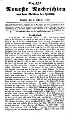 Neueste Nachrichten aus dem Gebiete der Politik (Münchner neueste Nachrichten) Montag 2. Oktober 1848