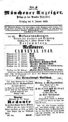 Neueste Nachrichten aus dem Gebiete der Politik (Münchner neueste Nachrichten) Dienstag 9. Januar 1849