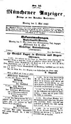 Neueste Nachrichten aus dem Gebiete der Politik (Münchner neueste Nachrichten) Montag 7. Mai 1849