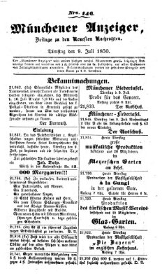 Neueste Nachrichten aus dem Gebiete der Politik (Münchner neueste Nachrichten) Dienstag 9. Juli 1850