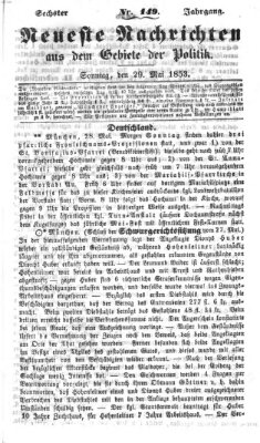 Neueste Nachrichten aus dem Gebiete der Politik (Münchner neueste Nachrichten) Sonntag 29. Mai 1853