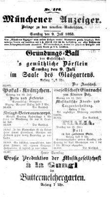 Neueste Nachrichten aus dem Gebiete der Politik (Münchner neueste Nachrichten) Samstag 9. Juli 1853