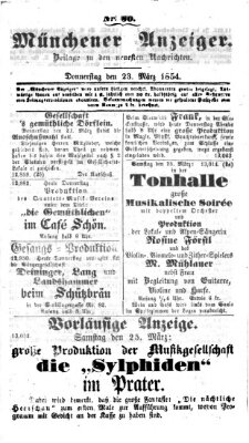 Neueste Nachrichten aus dem Gebiete der Politik (Münchner neueste Nachrichten) Donnerstag 23. März 1854