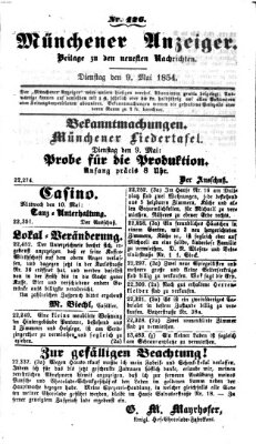 Neueste Nachrichten aus dem Gebiete der Politik (Münchner neueste Nachrichten) Dienstag 9. Mai 1854