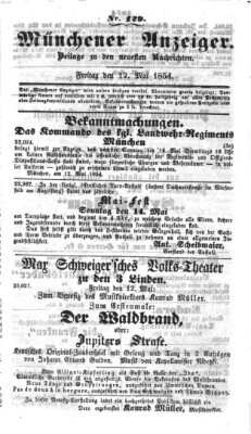 Neueste Nachrichten aus dem Gebiete der Politik (Münchner neueste Nachrichten) Freitag 12. Mai 1854