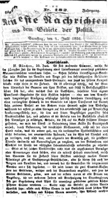 Neueste Nachrichten aus dem Gebiete der Politik (Münchner neueste Nachrichten) Samstag 1. Juli 1854