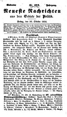 Neueste Nachrichten aus dem Gebiete der Politik (Münchner neueste Nachrichten) Freitag 20. Oktober 1854