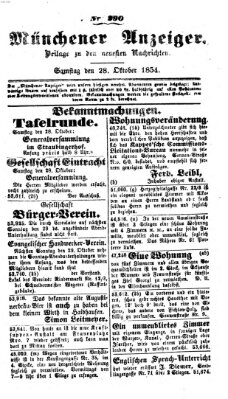 Neueste Nachrichten aus dem Gebiete der Politik (Münchner neueste Nachrichten) Samstag 28. Oktober 1854