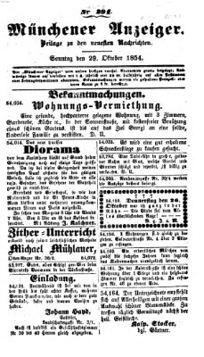 Neueste Nachrichten aus dem Gebiete der Politik (Münchner neueste Nachrichten) Sonntag 29. Oktober 1854