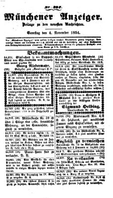 Neueste Nachrichten aus dem Gebiete der Politik (Münchner neueste Nachrichten) Samstag 4. November 1854