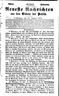 Neueste Nachrichten aus dem Gebiete der Politik (Münchner neueste Nachrichten) Dienstag 23. Januar 1855