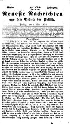 Neueste Nachrichten aus dem Gebiete der Politik (Münchner neueste Nachrichten) Freitag 4. Mai 1855