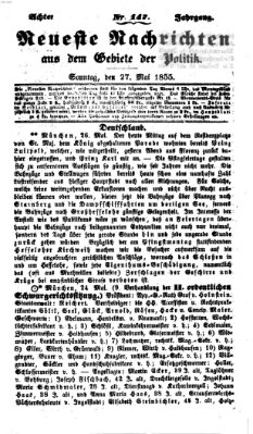 Neueste Nachrichten aus dem Gebiete der Politik (Münchner neueste Nachrichten) Sonntag 27. Mai 1855