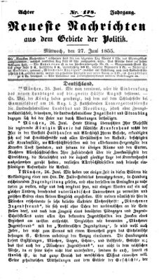 Neueste Nachrichten aus dem Gebiete der Politik (Münchner neueste Nachrichten) Mittwoch 27. Juni 1855