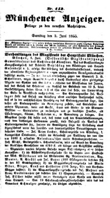 Neueste Nachrichten aus dem Gebiete der Politik (Münchner neueste Nachrichten) Samstag 2. Juni 1855