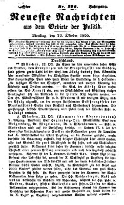 Neueste Nachrichten aus dem Gebiete der Politik (Münchner neueste Nachrichten) Dienstag 23. Oktober 1855