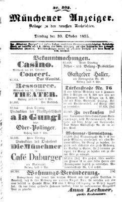 Neueste Nachrichten aus dem Gebiete der Politik (Münchner neueste Nachrichten) Dienstag 30. Oktober 1855