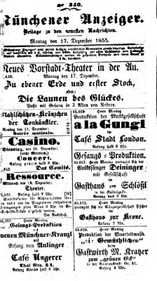 Neueste Nachrichten aus dem Gebiete der Politik (Münchner neueste Nachrichten) Montag 17. Dezember 1855