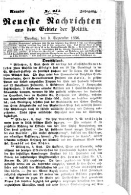 Neueste Nachrichten aus dem Gebiete der Politik (Münchner neueste Nachrichten) Dienstag 9. September 1856