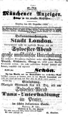 Neueste Nachrichten aus dem Gebiete der Politik (Münchner neueste Nachrichten) Dienstag 30. Dezember 1856